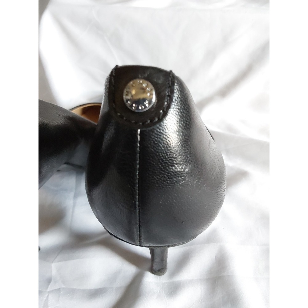 Michael Kors Women's Black Leather‎ Pointed Toe Pumps Sz 8.5M - Picture 6 of 9